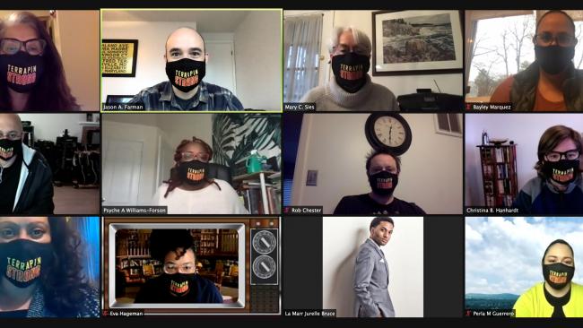 AMST faculty in a zoom meeting